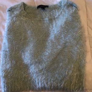 Baby Blue Fuzzy Sweater